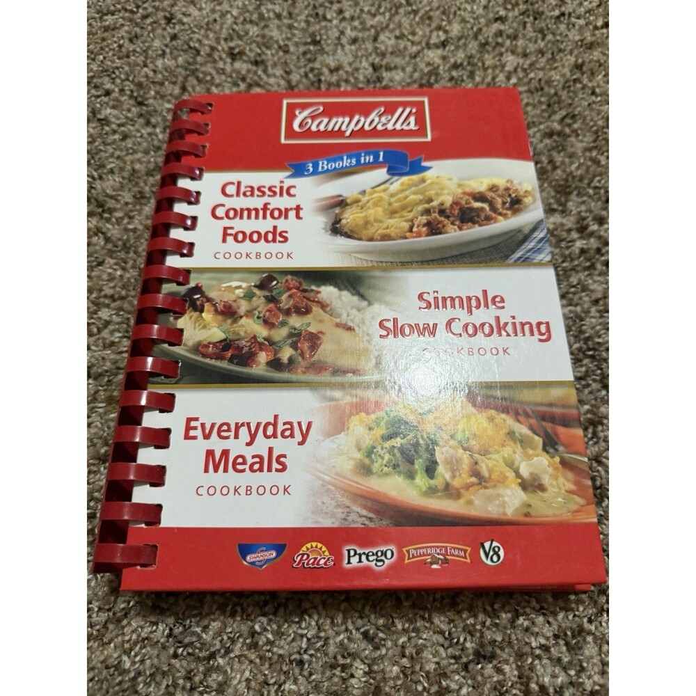 Campbell’s 3 Books in 1 Classic Comfort Foods Everyday Meals Slow Cook Cookbook